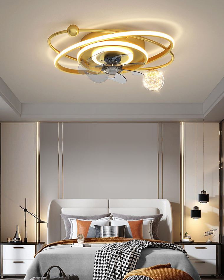 Diff Low Profile Ceiling Fan with Remote-DF5058
