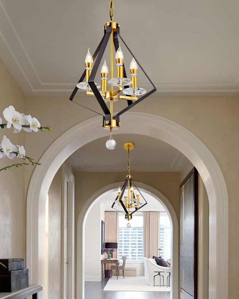 Diff Prism Gold Candle Chandelier-DF2263