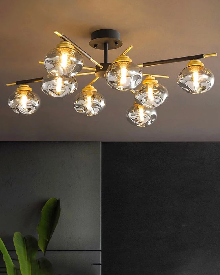 Diff Blown Glass Globe Chandelier-DF2261