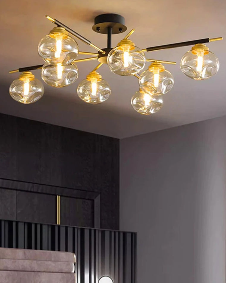 Diff Blown Glass Globe Chandelier-DF2261