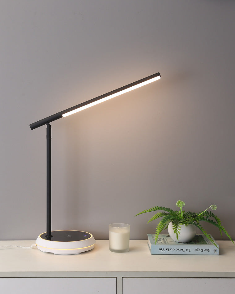 Diff Dimmable Touch Cantilever Desk Lamp with Wireless Charger-DF8040