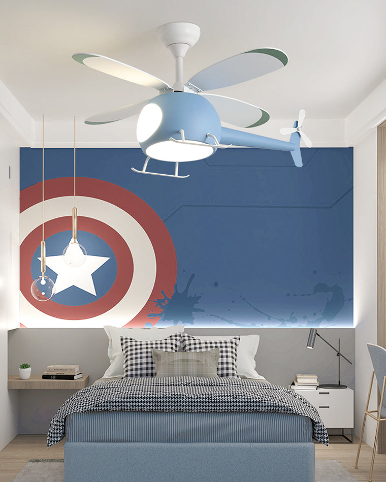 Diff 36" Remote Airplane Ceiling Fan with Dimmable Light-DF5007