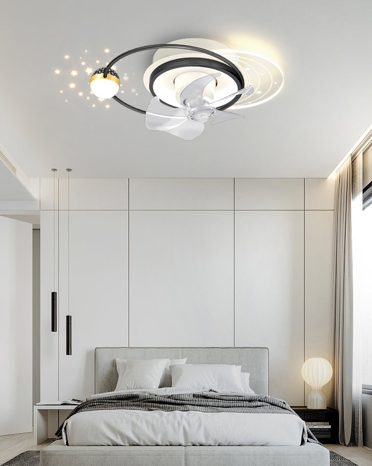 Diff Oscillating Remote Ceiling Fan with Dimmable Light-DF5044