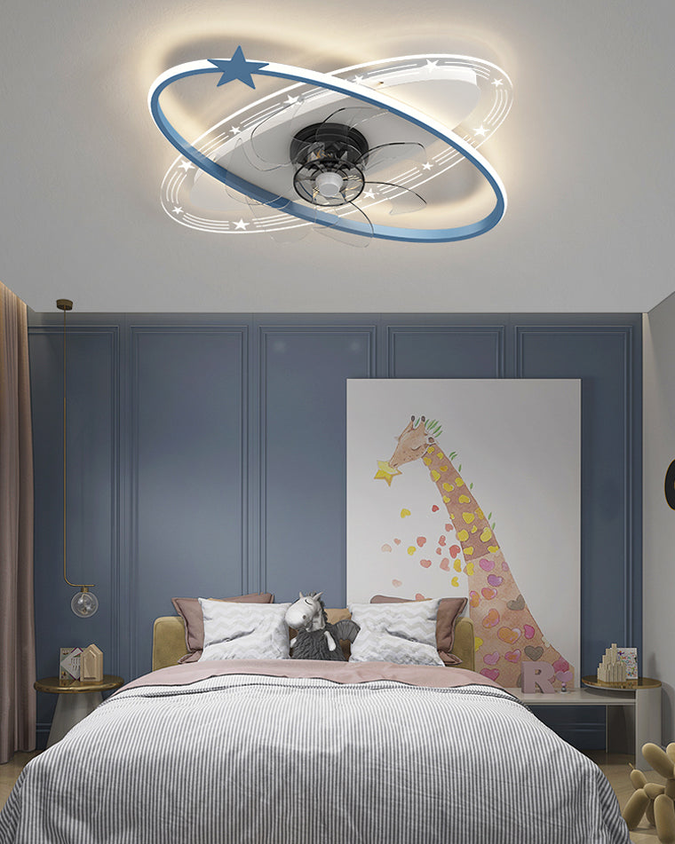 Diff Small Low Profile Ceiling Fan with Remote-DF5059