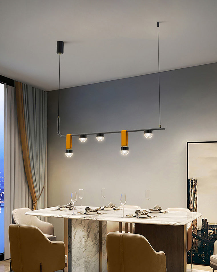 Diff Leather Linear Led Pendant Light-DF2286