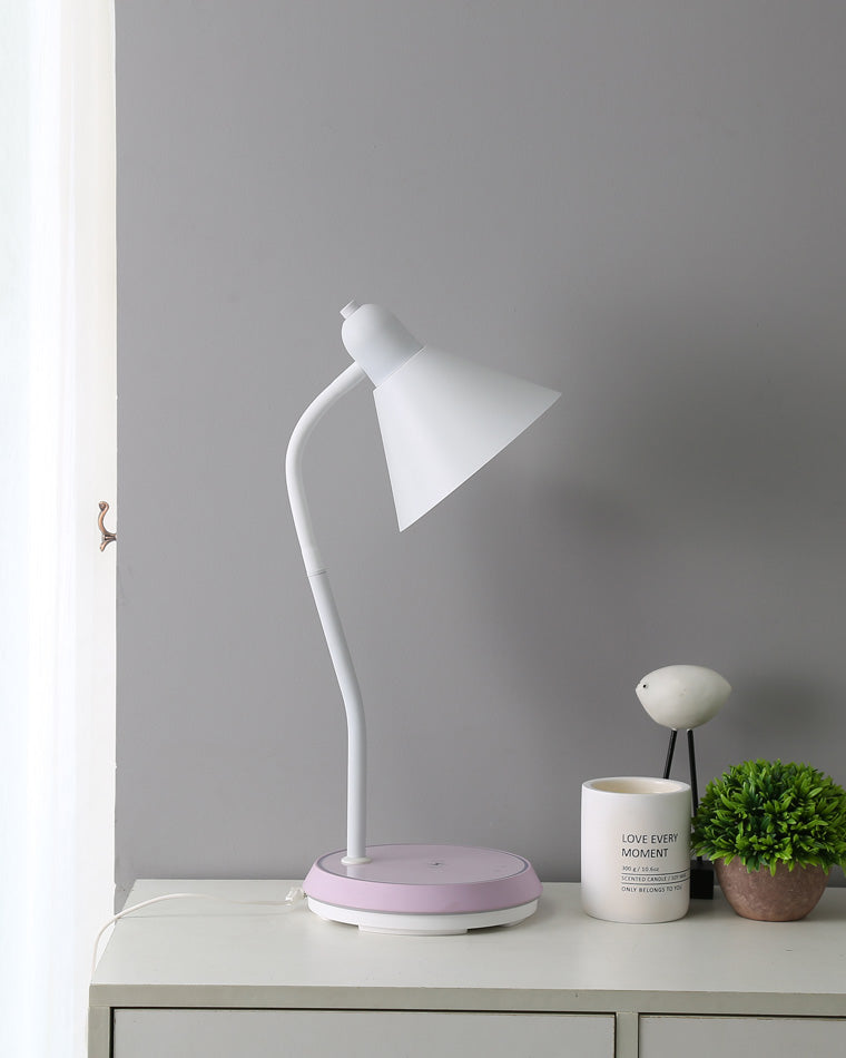 Diff Dimmable Touch Flexible Gooseneck Desk Lamp with Wireless Charger-DF8044