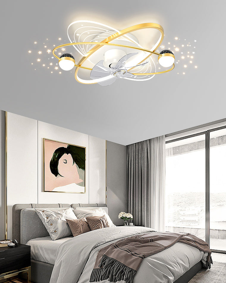 Diff Oscillating Remote Ceiling Fan with Dimmable Light-DF5044