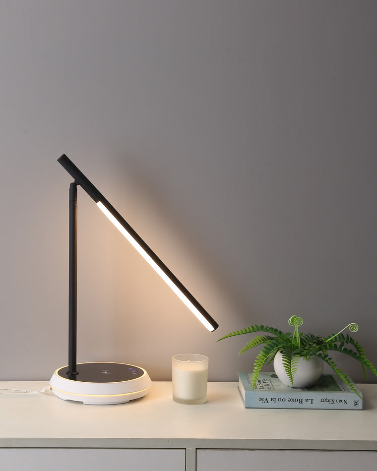 Diff Dimmable Touch Cantilever Desk Lamp with Wireless Charger-DF8040