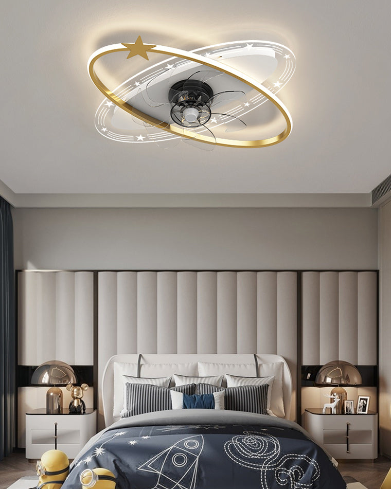 Diff Small Low Profile Ceiling Fan with Remote-DF5059