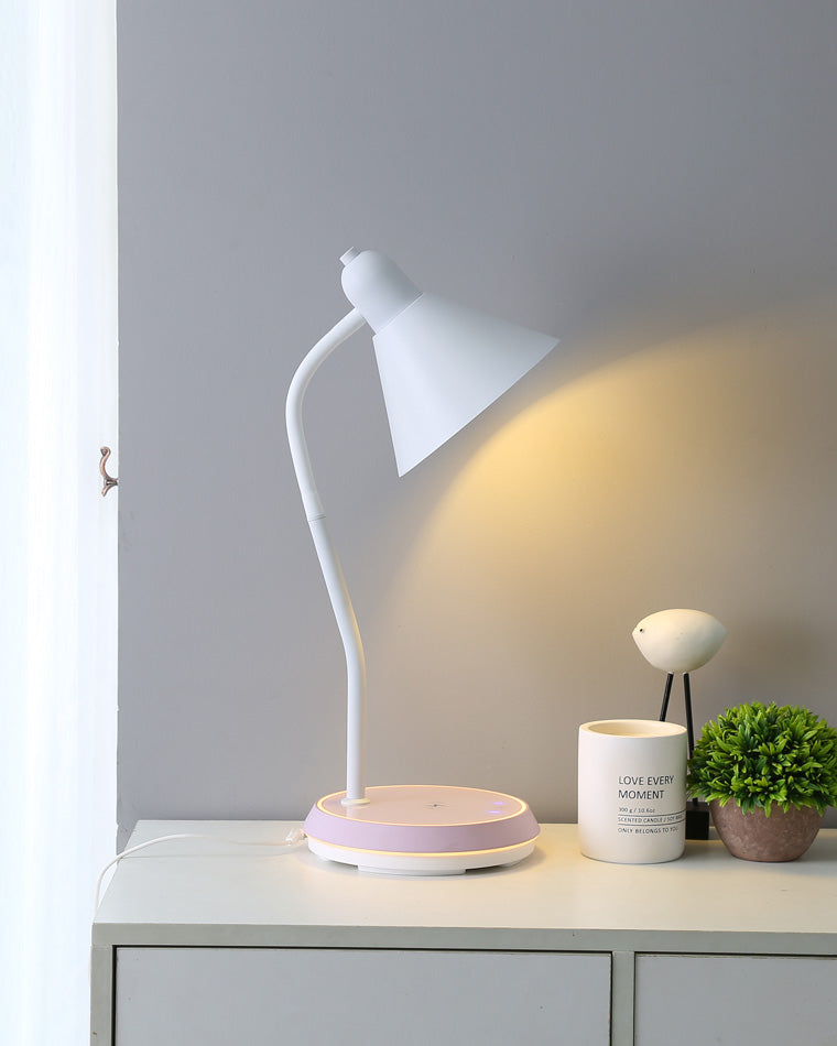 Diff Dimmable Touch Flexible Gooseneck Desk Lamp with Wireless Charger-DF8044