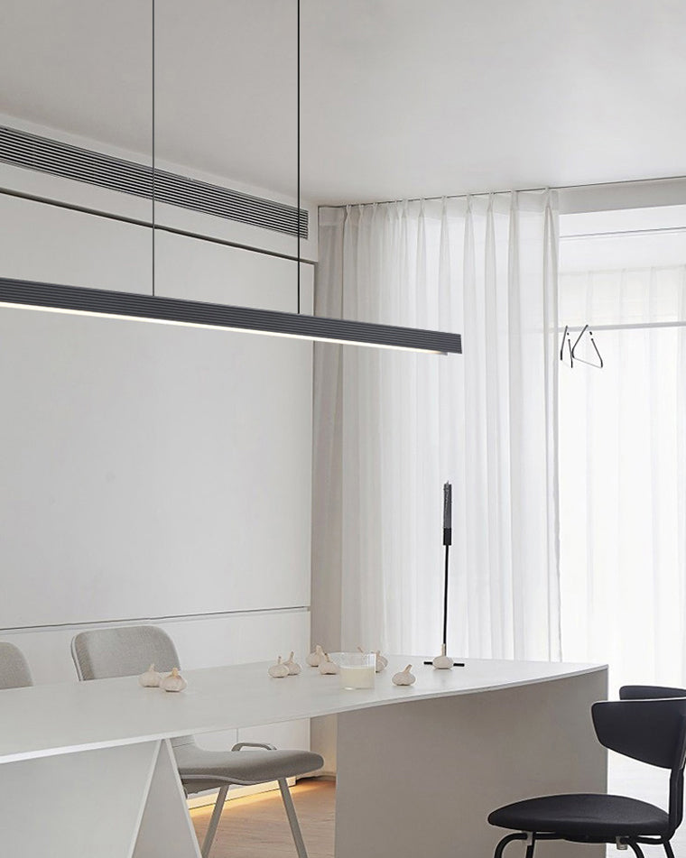 Diff Contemporary Black Linear Led Pendant Light-DF2281