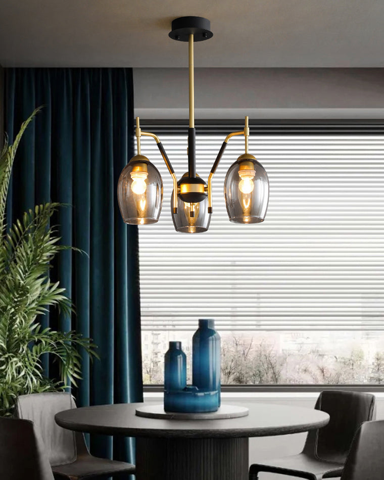 Diff Glass Bell Chandelier-DF2260
