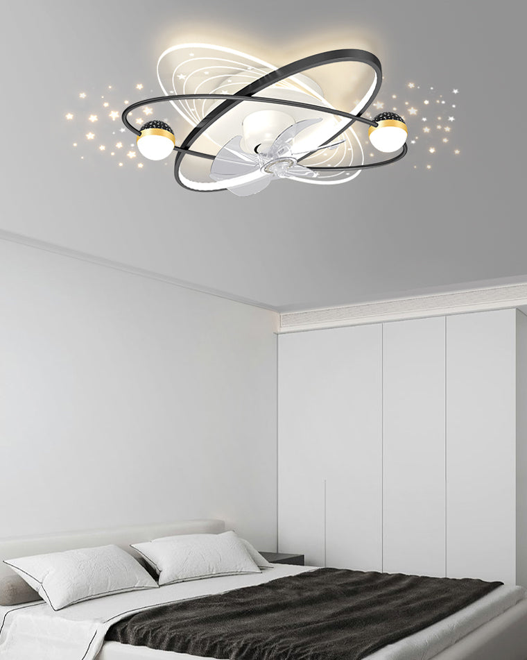 Diff Oscillating Remote Ceiling Fan with Dimmable Light-DF5044
