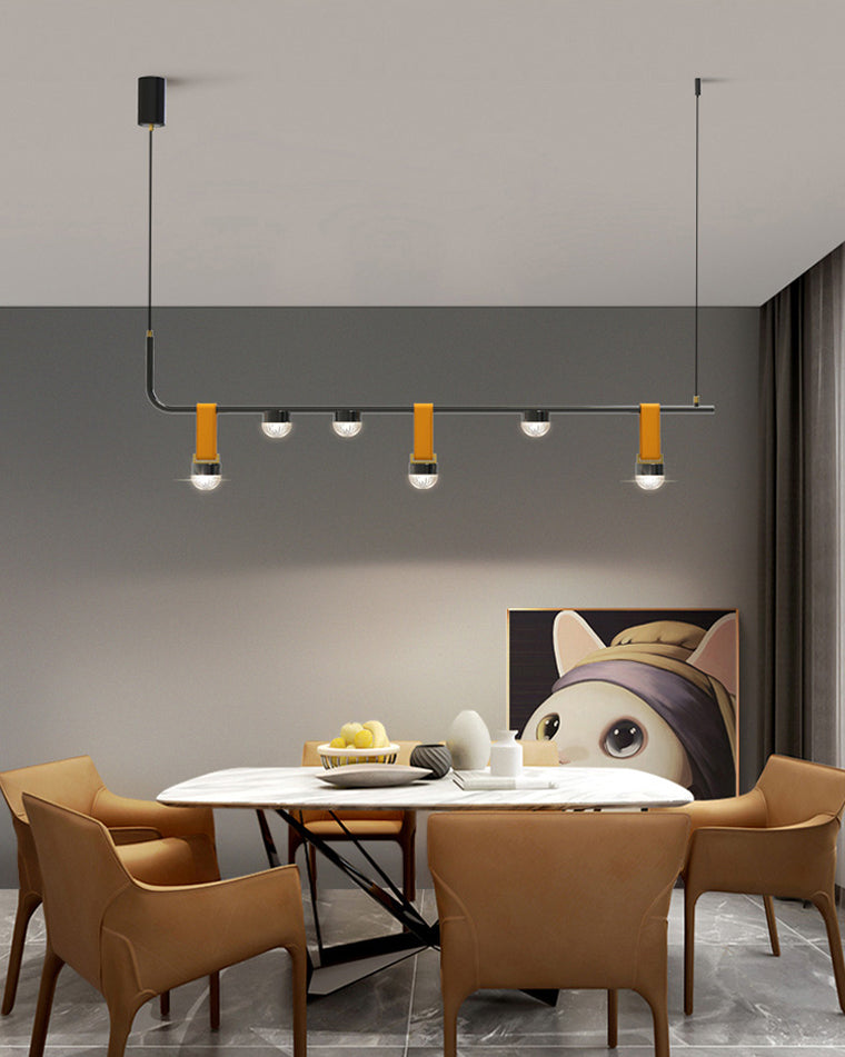 Diff Leather Linear Led Pendant Light-DF2286
