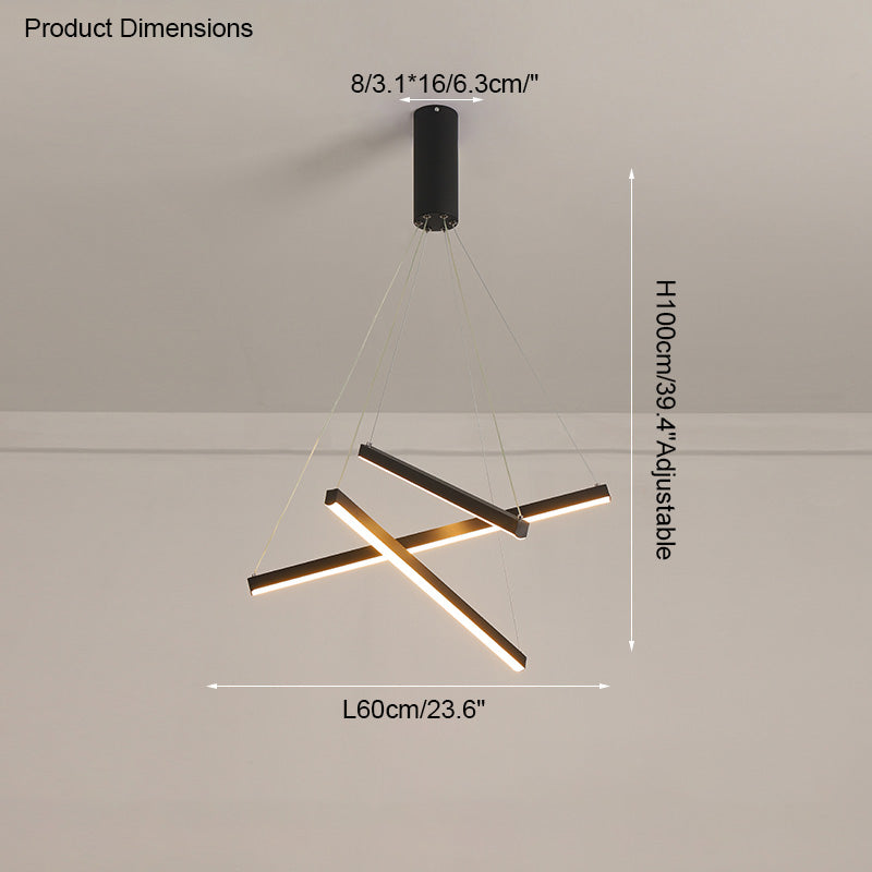 Diff Custom Multi Light Sticks LED Chandelier-DF2125