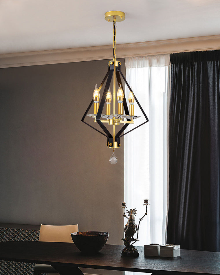 Diff Prism Gold Candle Chandelier-DF2263