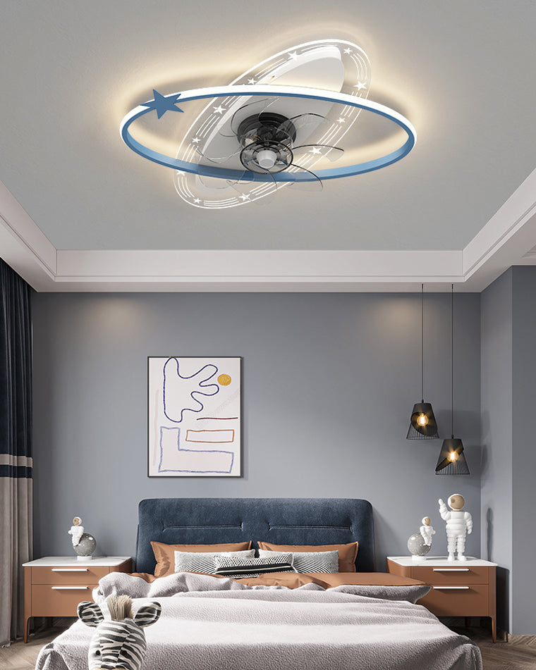 Diff Small Low Profile Ceiling Fan with Remote-DF5059