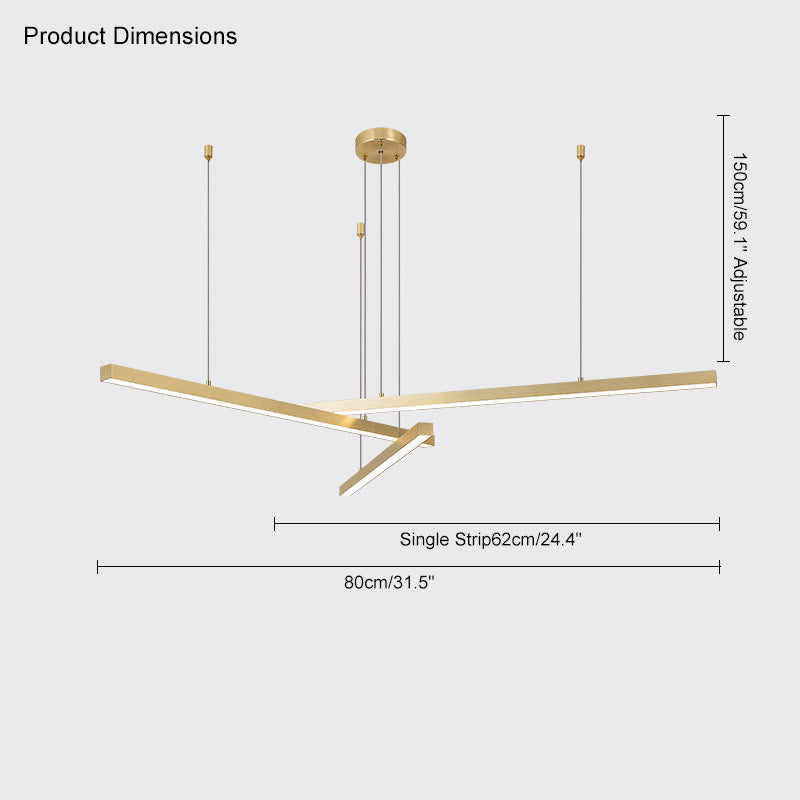 Diff Multi Light Sticks LED Chandelier-DF2018