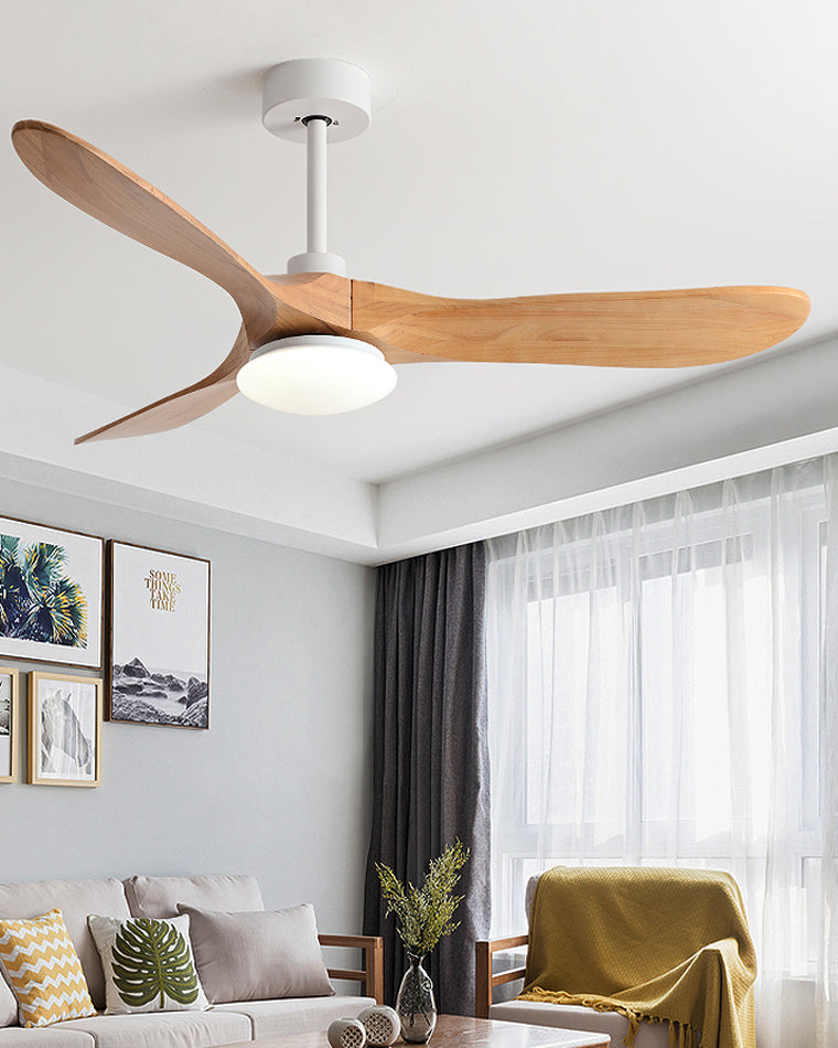 Diff 52" Propeller Wood Ceiling Fan with Dimmable Light-DF5008