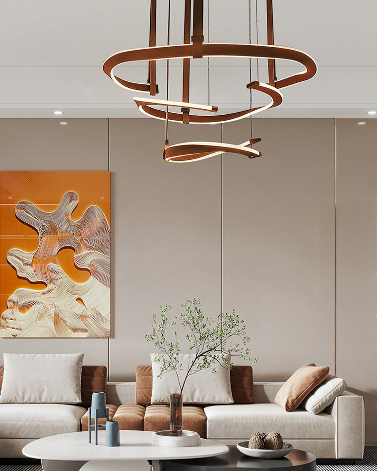 Diff Belt Circular Chandelier-DF2266