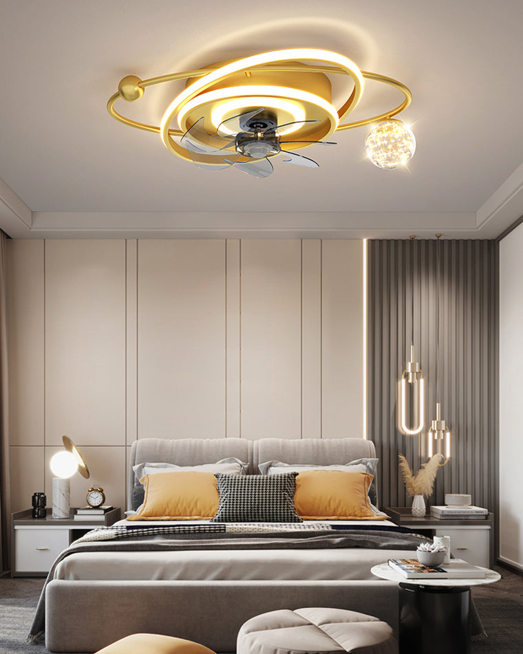 Diff Low Profile Ceiling Fan with Remote-DF5058