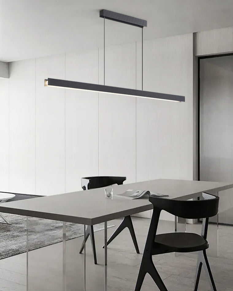 Diff Contemporary Black Linear Led Pendant Light-DF2281