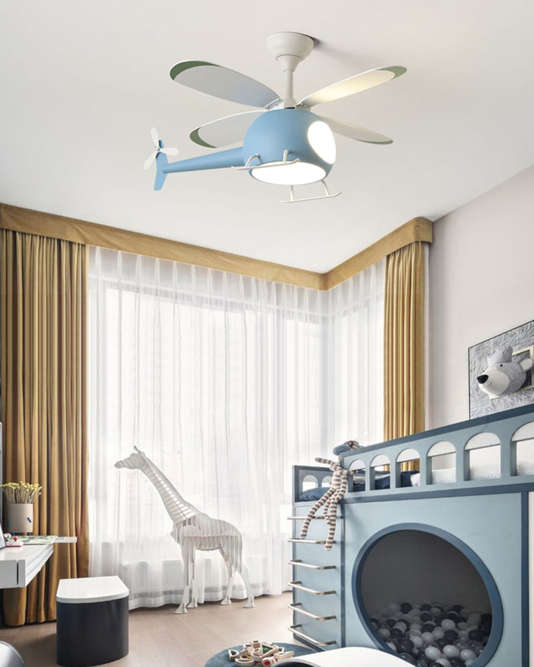 Diff 36" Remote Airplane Ceiling Fan with Dimmable Light-DF5007