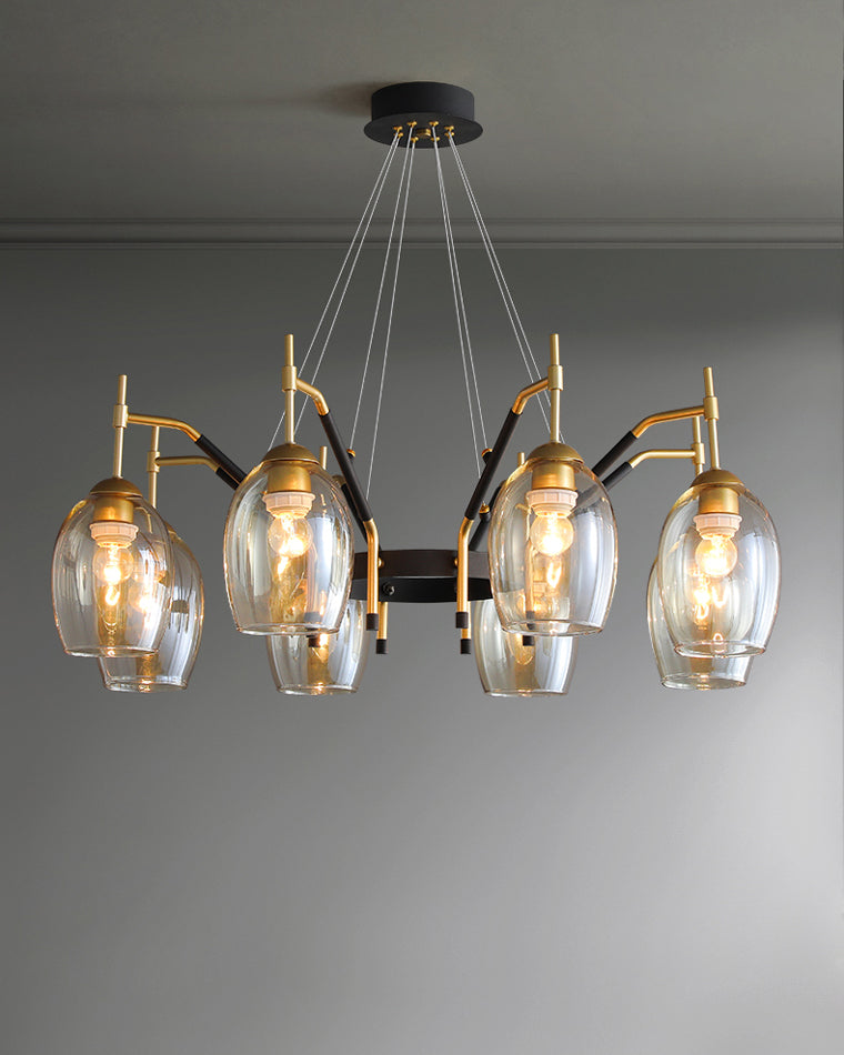Diff Glass Bell Chandelier-DF2260
