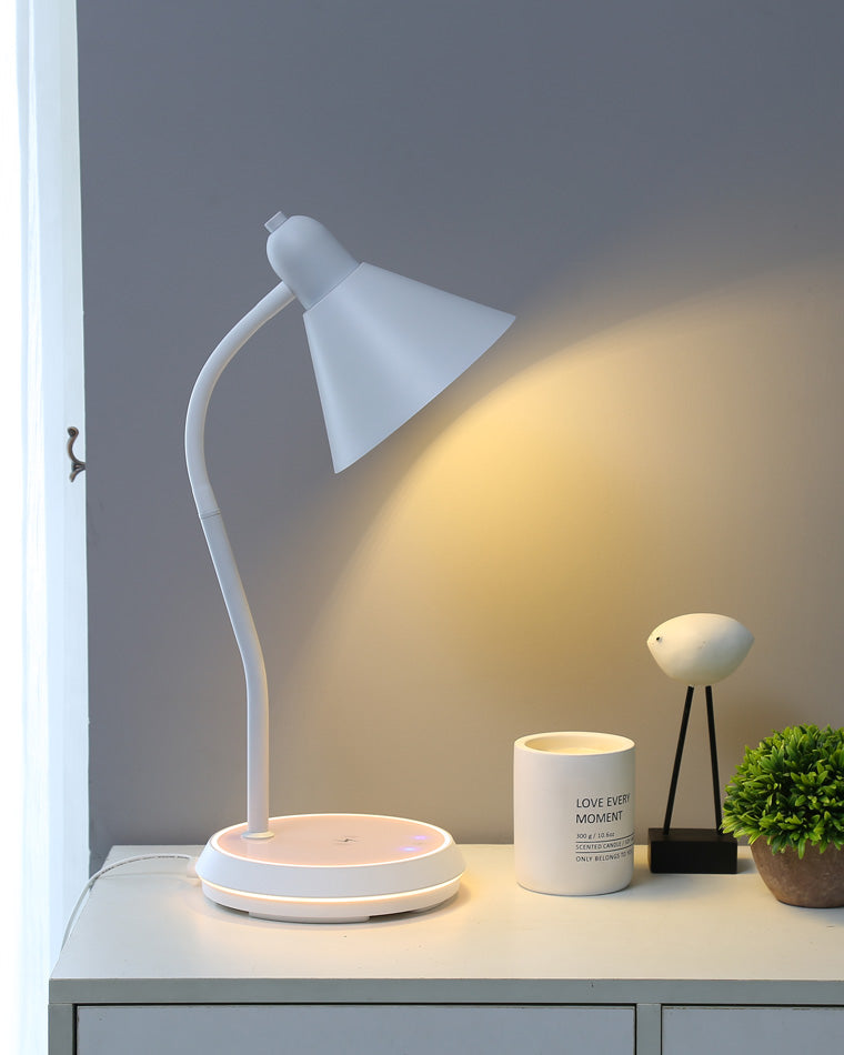 Diff Dimmable Touch Flexible Gooseneck Desk Lamp with Wireless Charger-DF8044