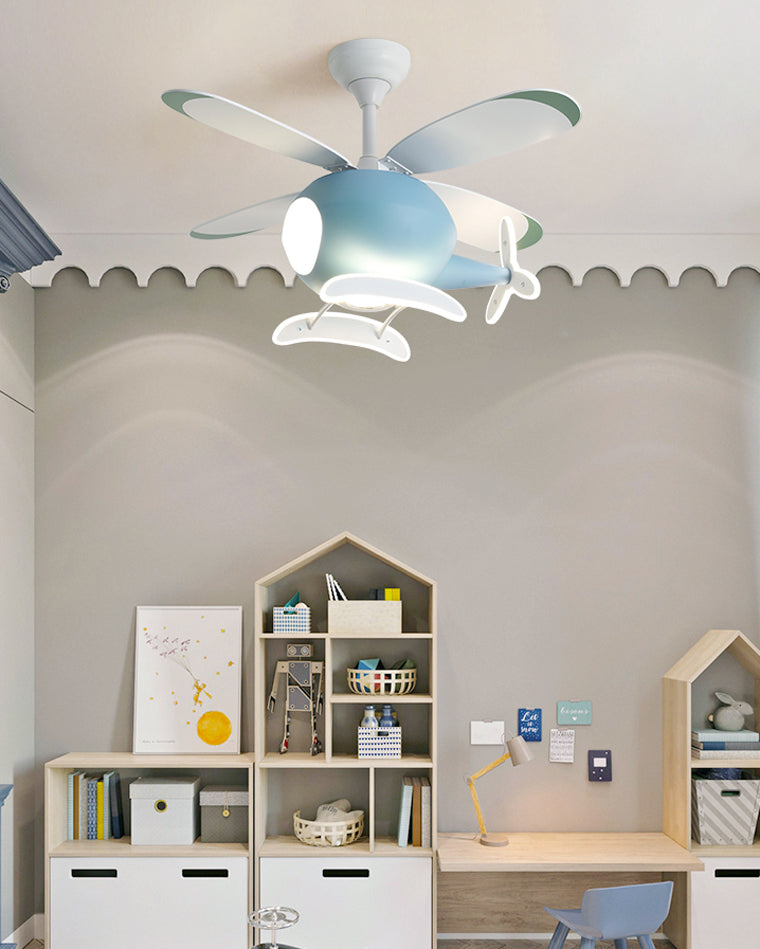 Diff 36" Remote Airplane Ceiling Fan with Dimmable Light-DF5007