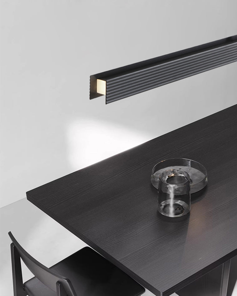 Diff Contemporary Black Linear Led Pendant Light-DF2281