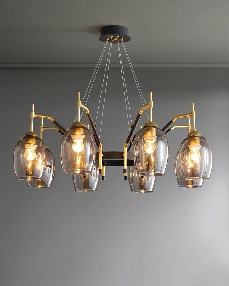 Diff Glass Bell Chandelier-DF2260