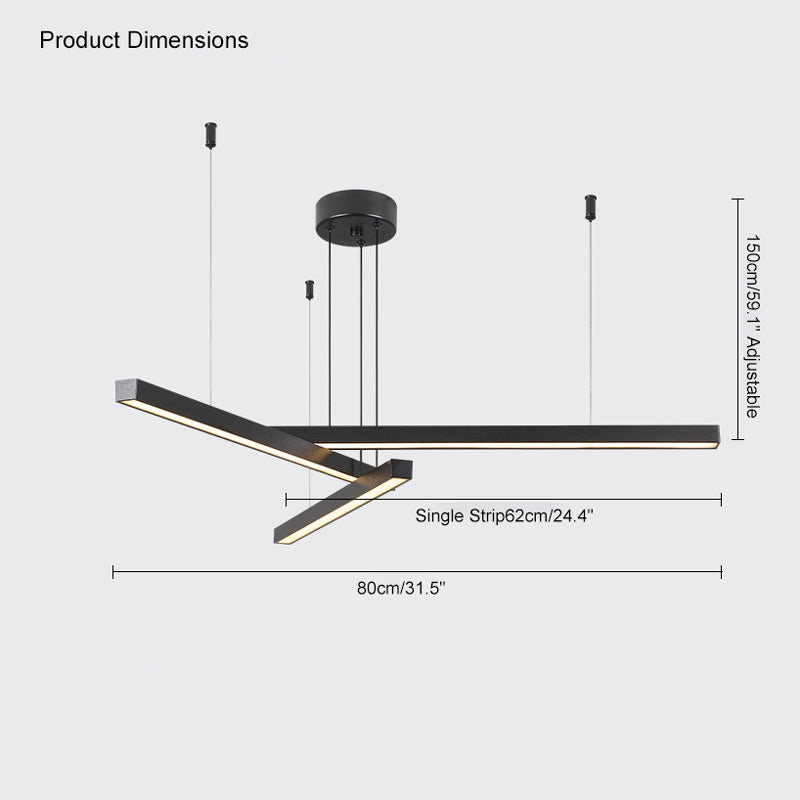 Diff Multi Light Sticks LED Chandelier-DF2018