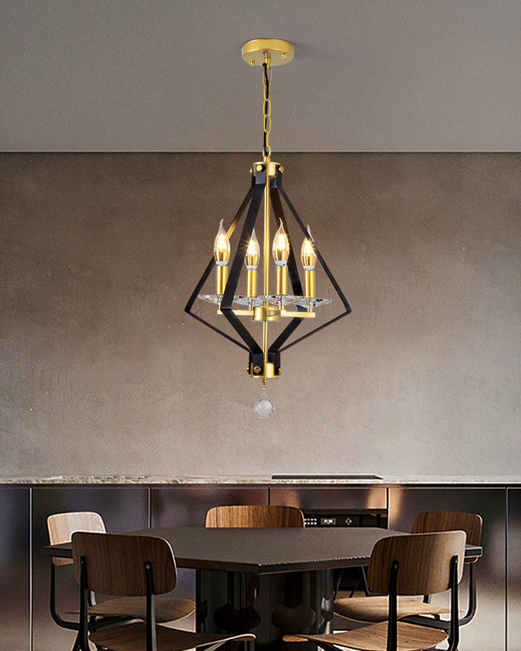 Diff Prism Gold Candle Chandelier-DF2263