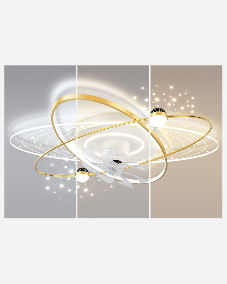 Diff Oscillating Remote Ceiling Fan with Dimmable Light-DF5044