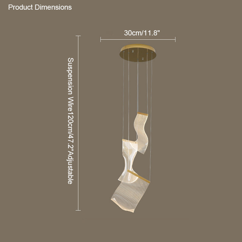 Diff Breeze Dimmable Acrylic Chandelier-DF2158