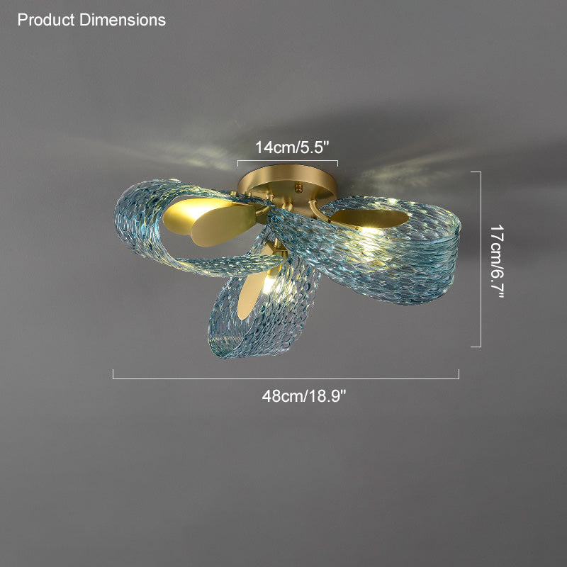 Diff Peacock Leaf Glass Chandelier-DF2213