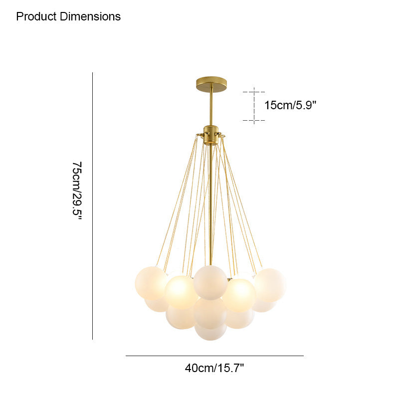 Diff Frosted Glass Bubbles Chandelier-DF2068