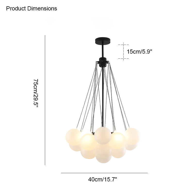Diff Frosted Glass Bubbles Chandelier-DF2068