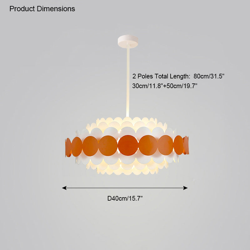 Diff Black/Blue Round Chandelier-DF2140