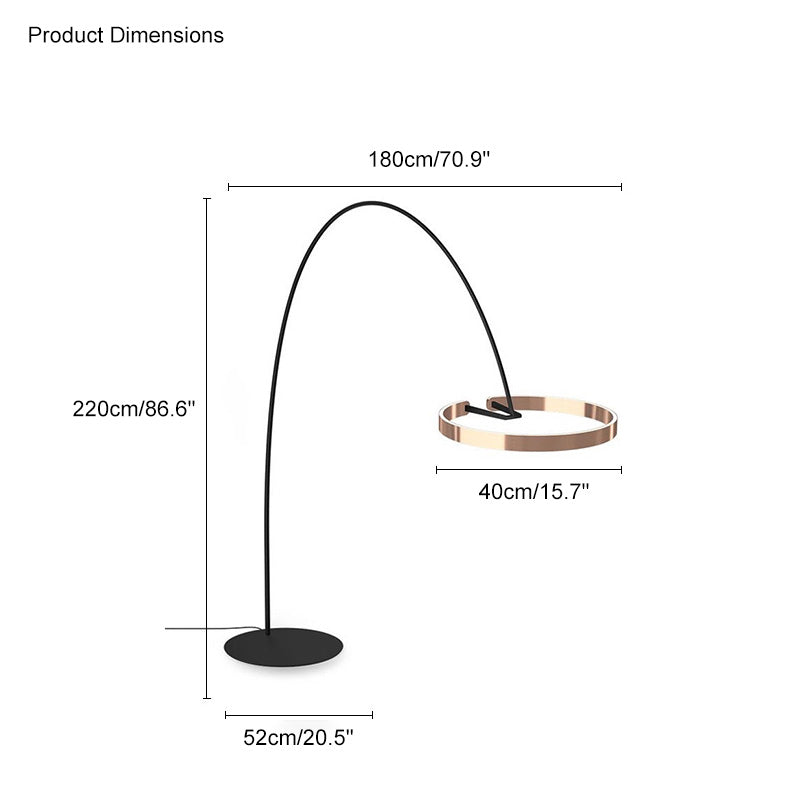 Diff Circular Arc Floor Lamp-DF7006