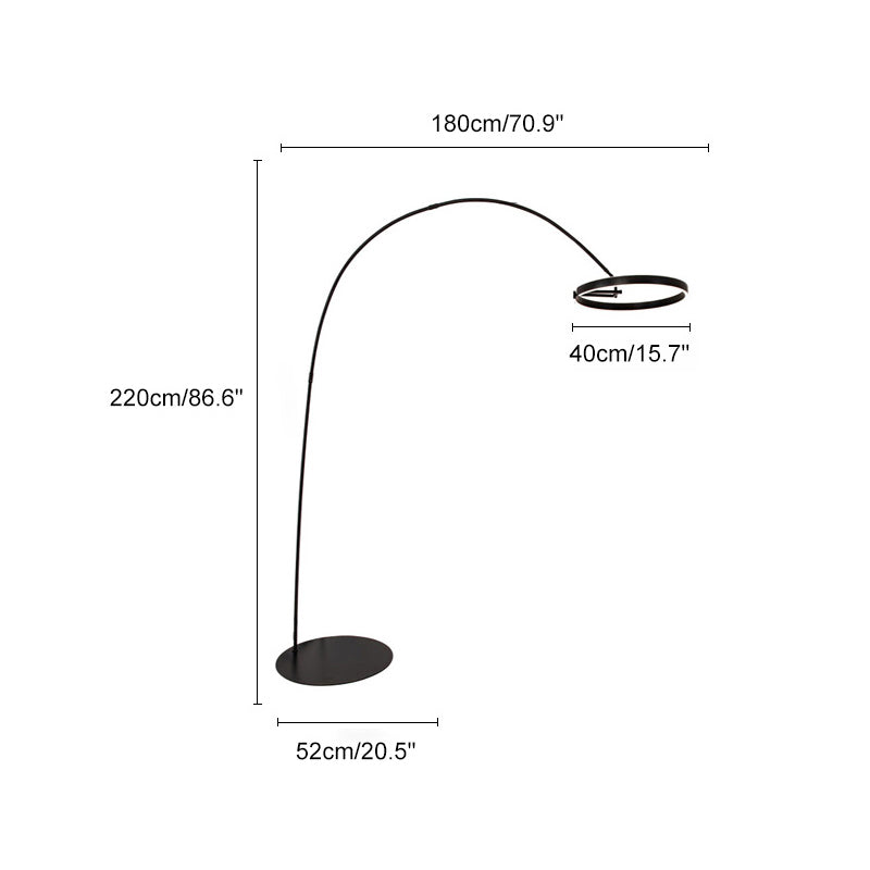 Diff Circular Arc Floor Lamp-DF7006