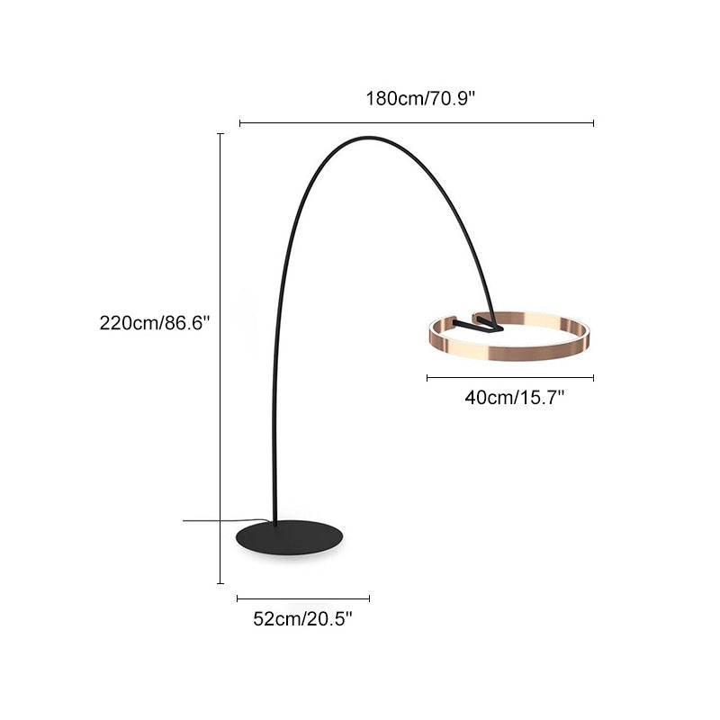 Diff Circular Arc Floor Lamp-DF7006
