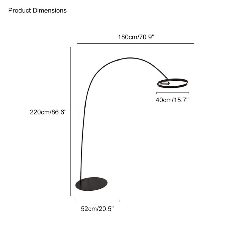 Diff Circular Arc Floor Lamp-DF7006