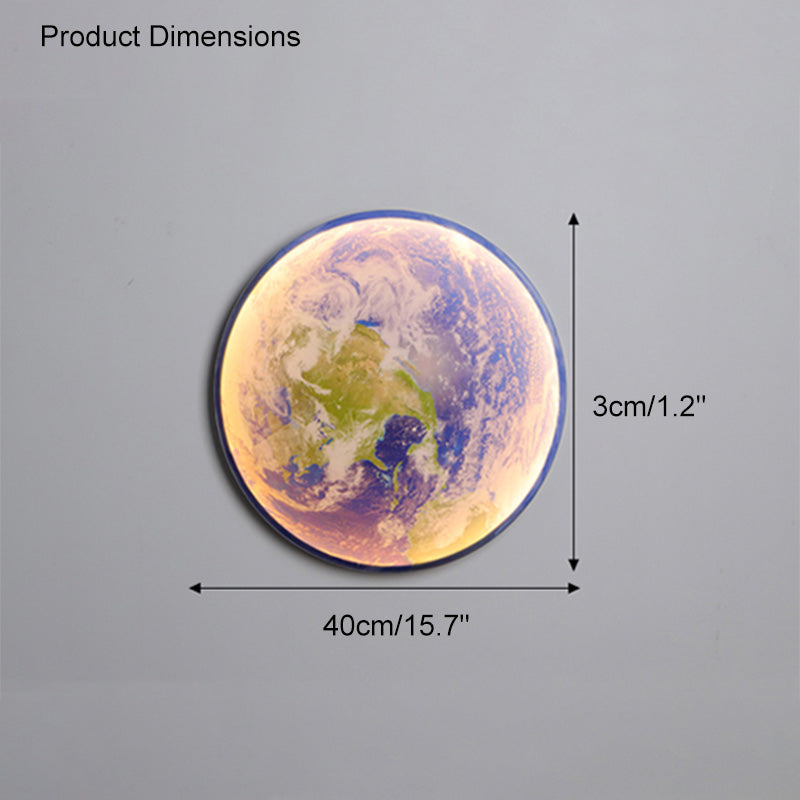 Diff Moon/Earth Round Wall Sconce-DF6102