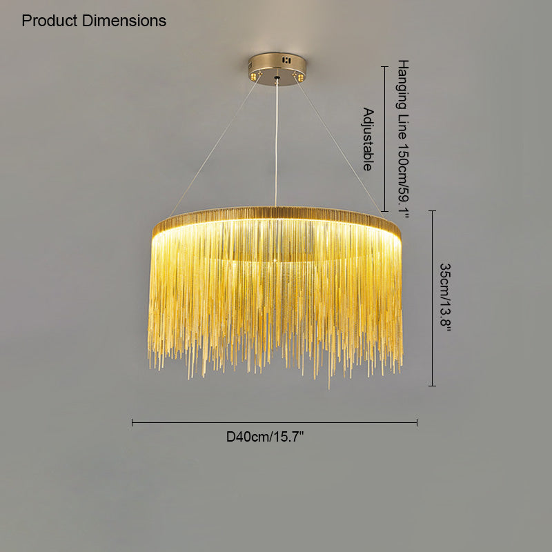Diff Tassel Round/Linear Chandelier-DF2062