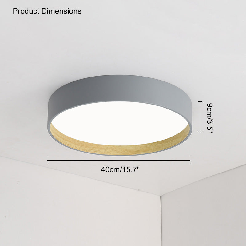 Diff Oak Grain Round Ceiling Light-DF1017