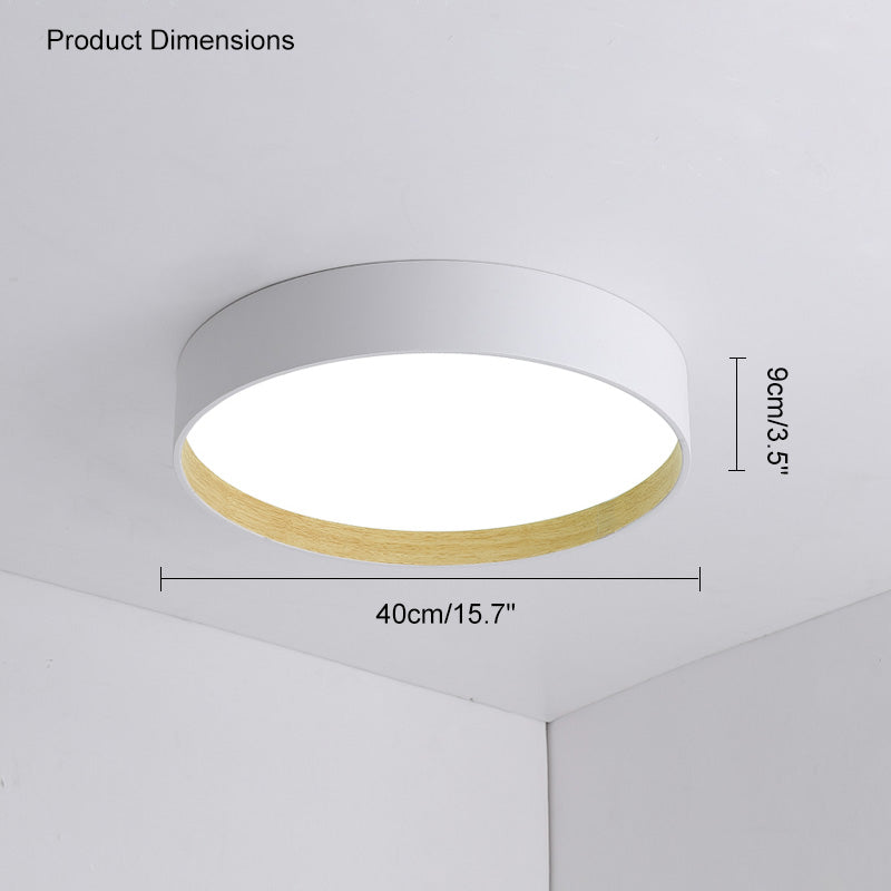 Diff Oak Grain Round Ceiling Light-DF1017