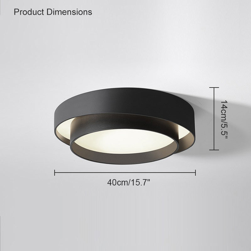 Diff Asymmetrical Round Flush Mount Ceiling Light-DF1022