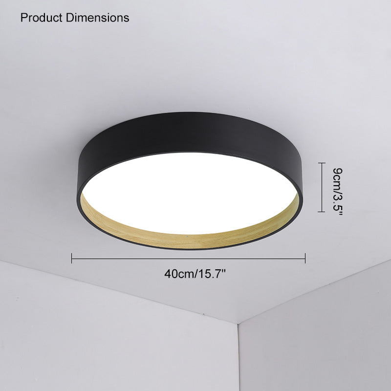 Diff Oak Grain Round Ceiling Light-DF1017